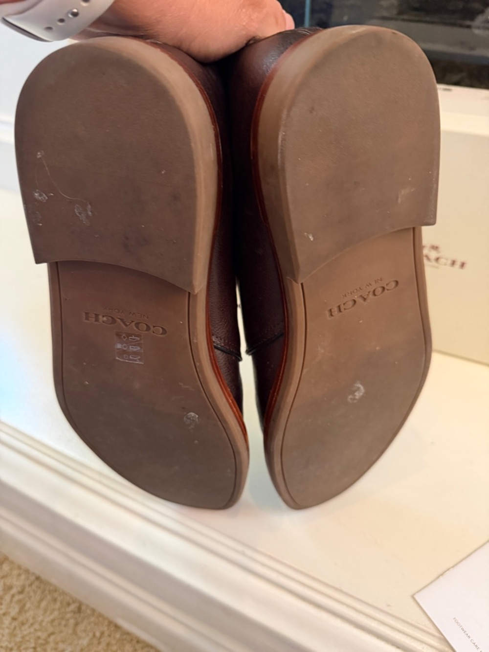 Coach Men's Dark Brown Leather Gavin Mudstone Boots - Picture 6 of 7